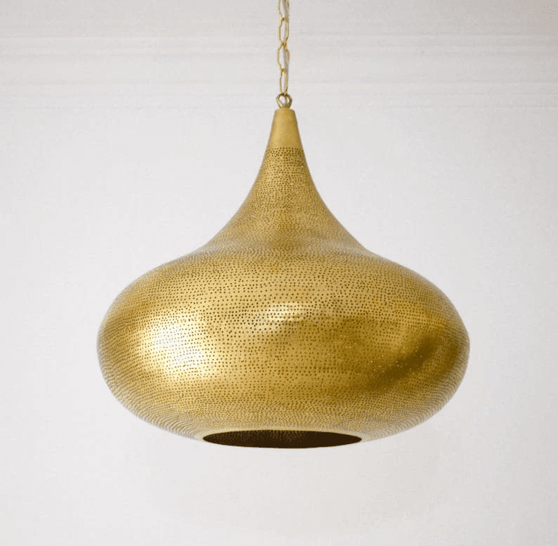 Moroccan Brass Pendant Light - Ettilux Home