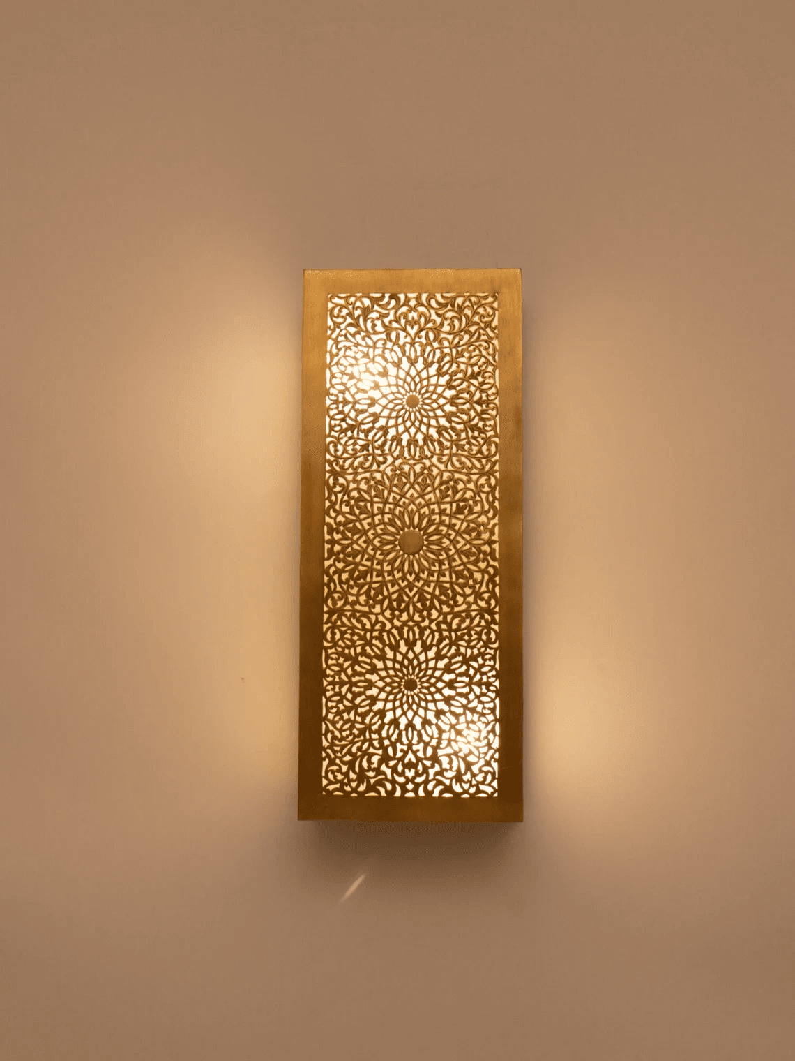Morocco lamp, Wall light that packs a stunning luminous effect, Moroccan sconce, Moroccan Wall Lights Lamp, Handcrafted Brass Sconce - Ettilux Home