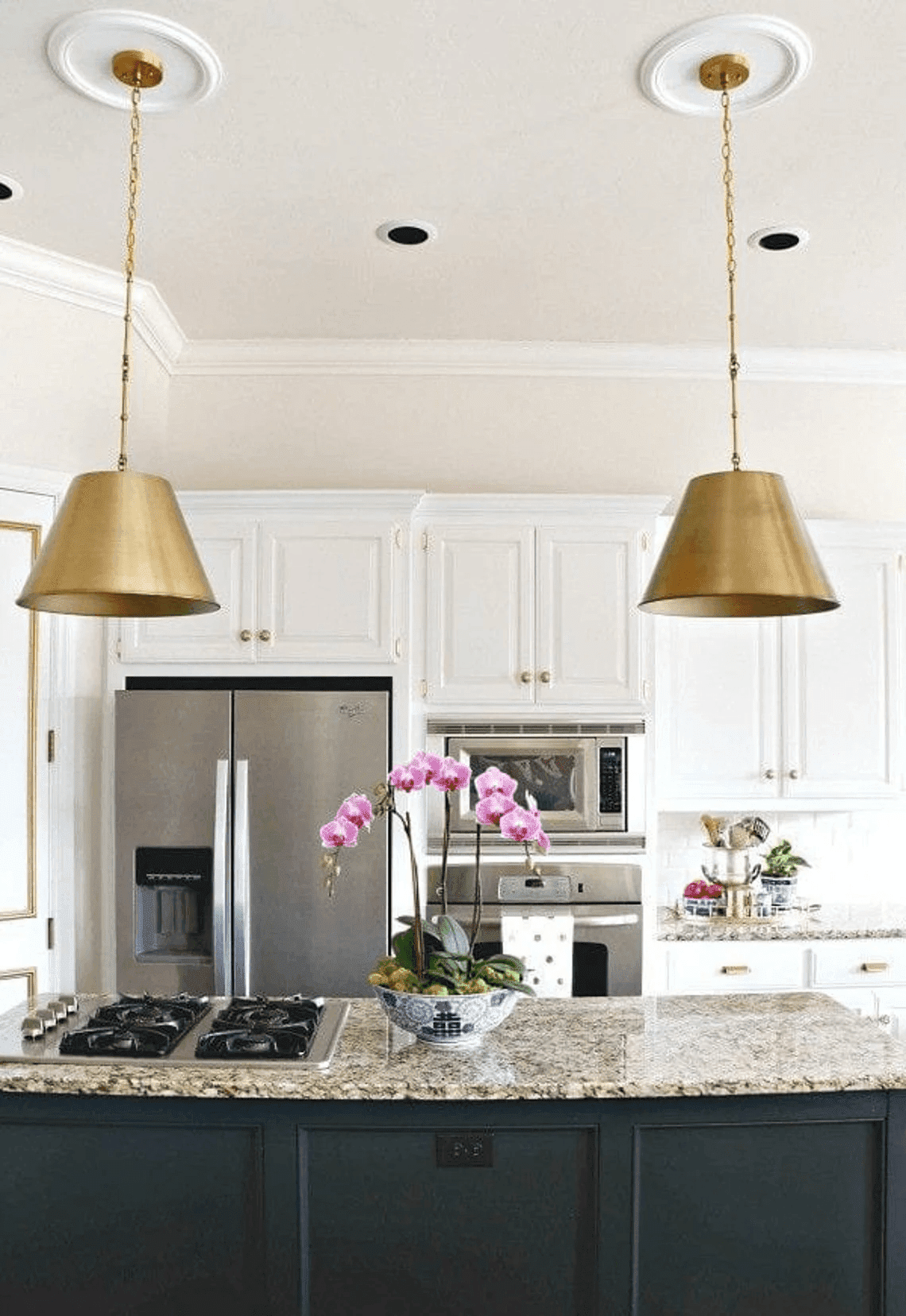 Set OF 2 , Brass Dome Pendant Lamp Brass Oxide Ceiling Lamp - Ettilux Home
