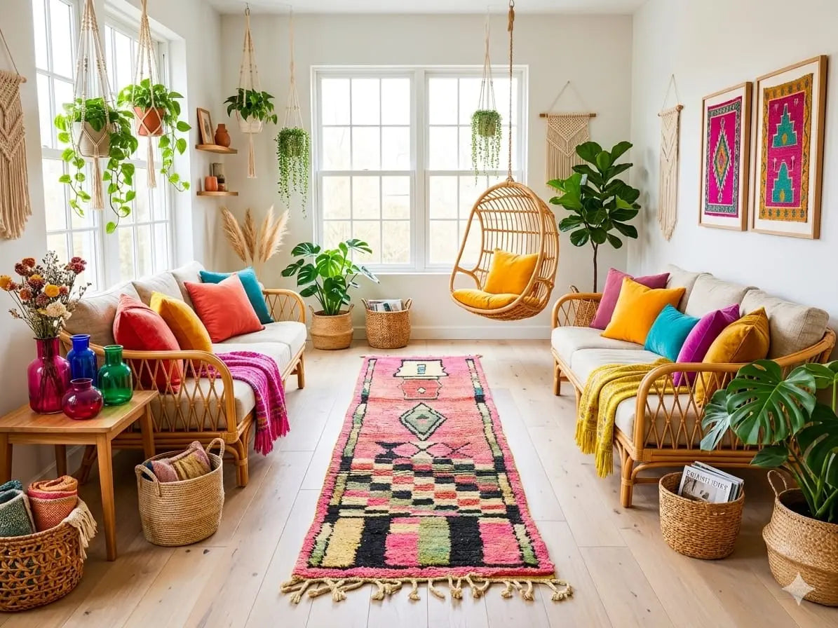 Custom handmade Moroccan rug designed for a refined interior by Ettilux Home