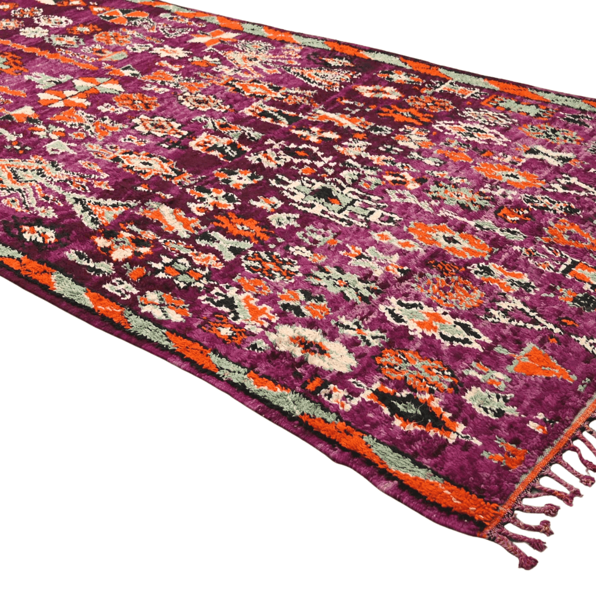 Antiquity Moroccan Vintage Bohemian Wool Rug 6.4 x 14 ft - Ettilux Home