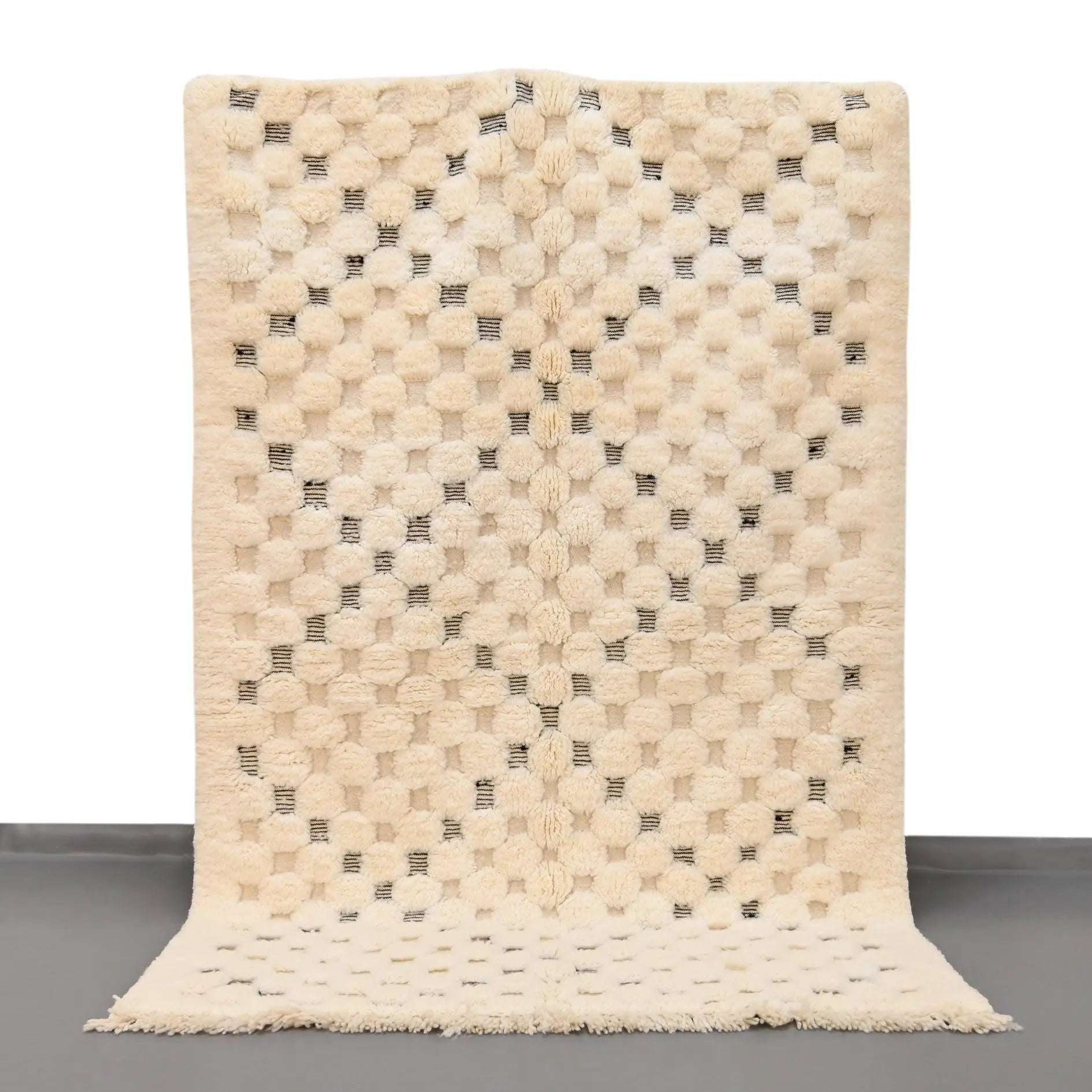 Authentic Beni Ourain Rug 5.2 x 8.1 feet / 160 x 247 cm - Ettilux Home