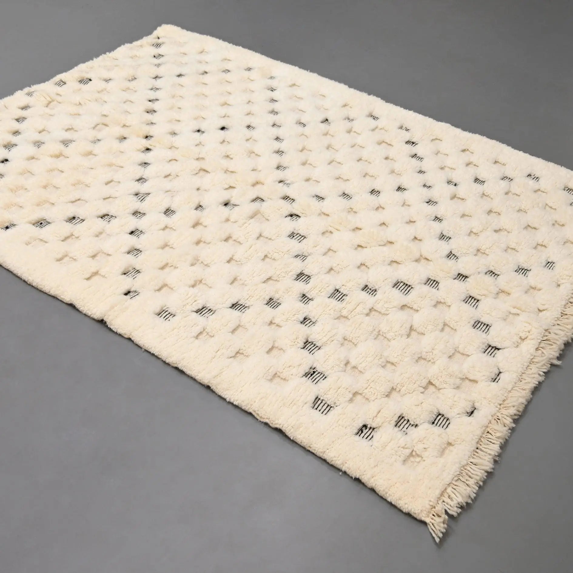 Authentic Beni Ourain Rug 5.2 x 8.1 feet / 160 x 247 cm - Ettilux Home
