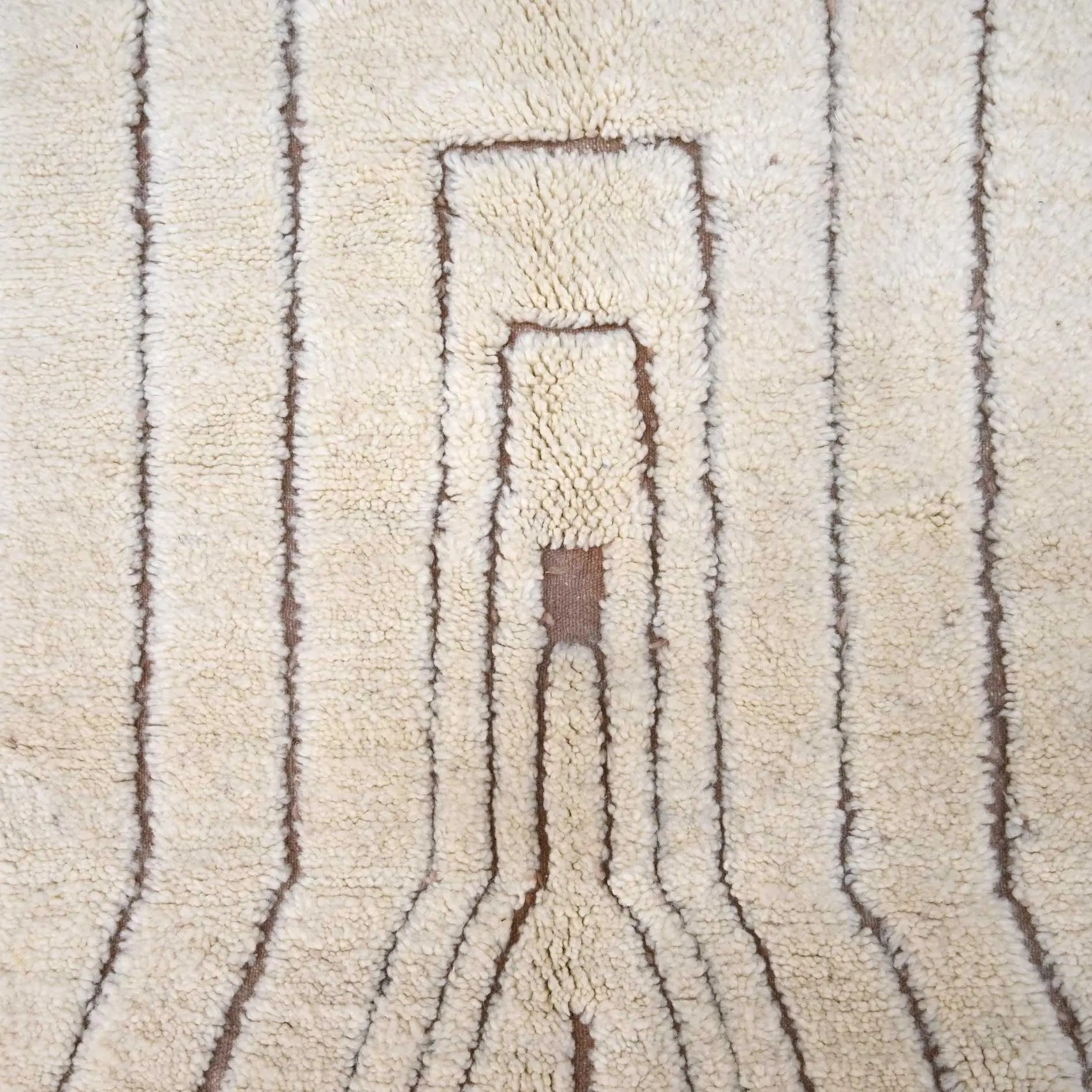 Authentic Beni Ourain Rug 6.9 x 10.3 feet / 213 x 315 cm - Ettilux Home
