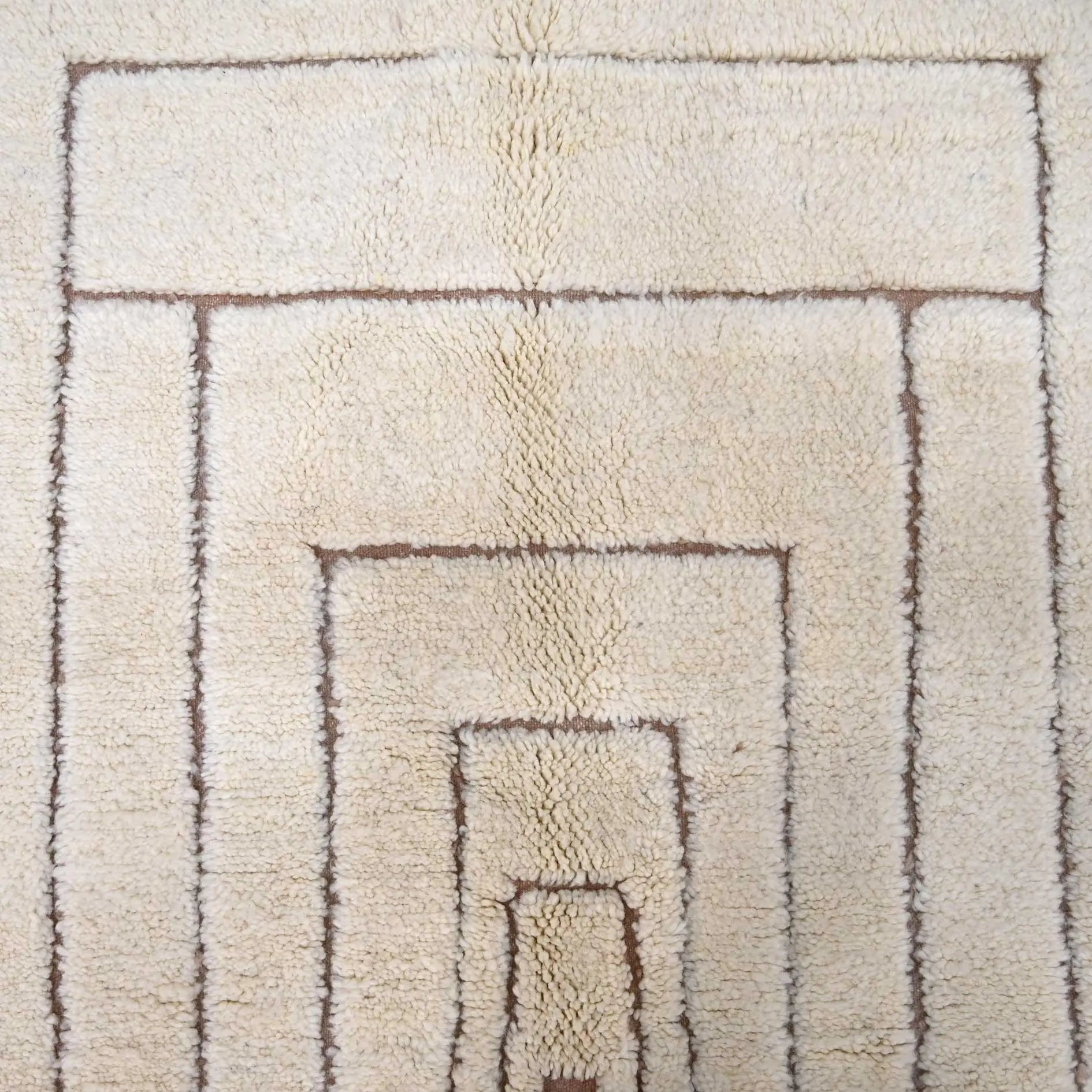 Authentic Beni Ourain Rug 6.9 x 10.3 feet / 213 x 315 cm - Ettilux Home