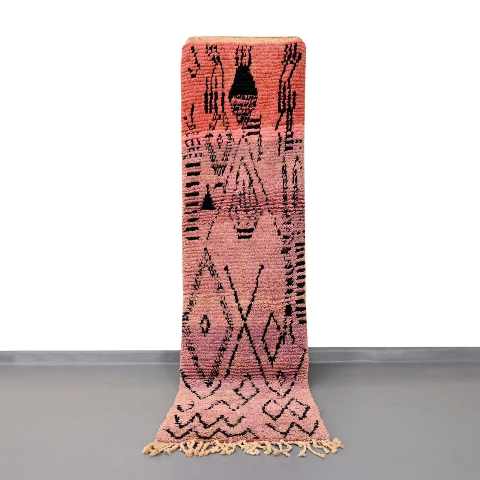 Authentic Vintage Runner Moroccan Rug 2.2 x 8.4 feet / 67 x 256 cm Ettilux Home