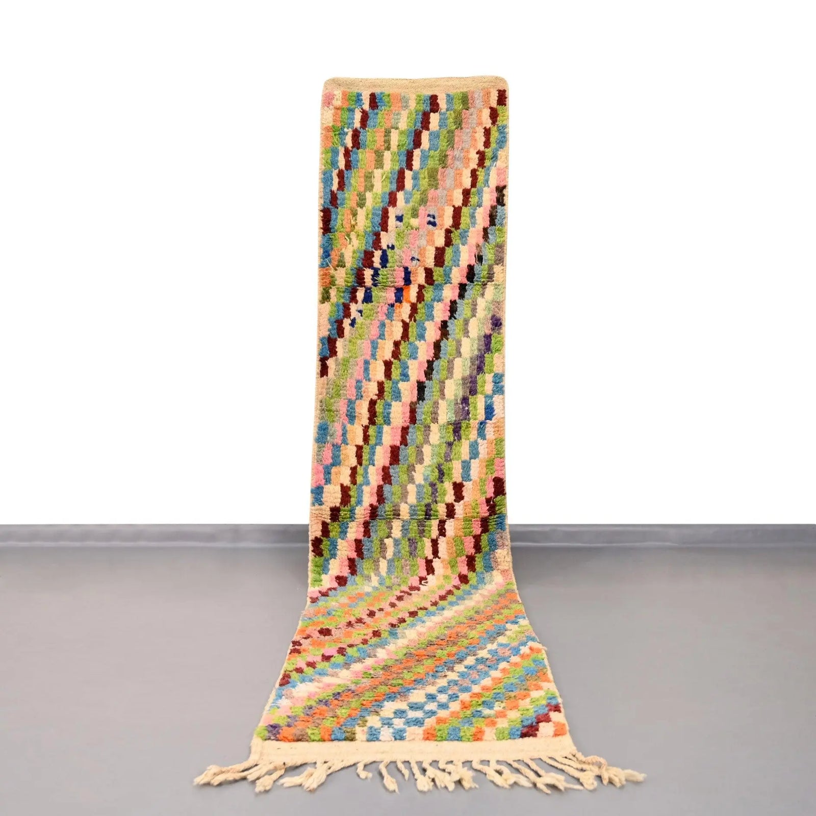 Authentic Vintage Runner Moroccan Rug 2.4 x 10.9 feet / 75 x 333 cm - Ettilux Home