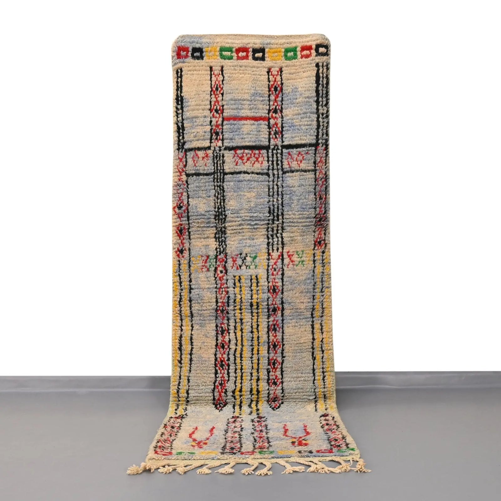 Authentic Vintage Runner Moroccan Rug 2.4 x 8.5 feet / 73 x 260 cm - Ettilux Home