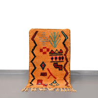 Thumbnail for Berber Orange Moroccan Small Rug 2.1 x 3.4 Feet / 66 x 105 cm - Ettilux Home