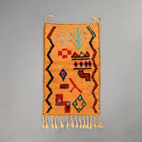 Thumbnail for Berber Orange Moroccan Small Rug 2.1 x 3.4 Feet / 66 x 105 cm - Ettilux Home