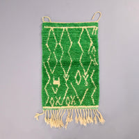Thumbnail for Bohemian Green Moroccan Small Rug 2.1 x 3.4 Feet / 65 x 105 cm - Ettilux Home