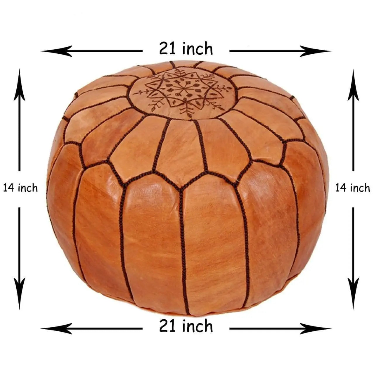 Brown Pouf - Ettilux Home