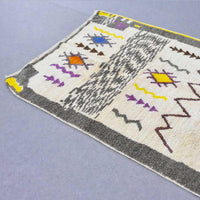 Thumbnail for Caladium Handmade Carpet / Tribal, Area Moroccan Boujaad Rug 5.5 x 4.1 feet - Ettilux Home