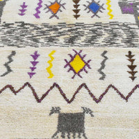 Thumbnail for Caladium Handmade Carpet / Tribal, Area Moroccan Boujaad Rug 5.5 x 4.1 feet - Ettilux Home