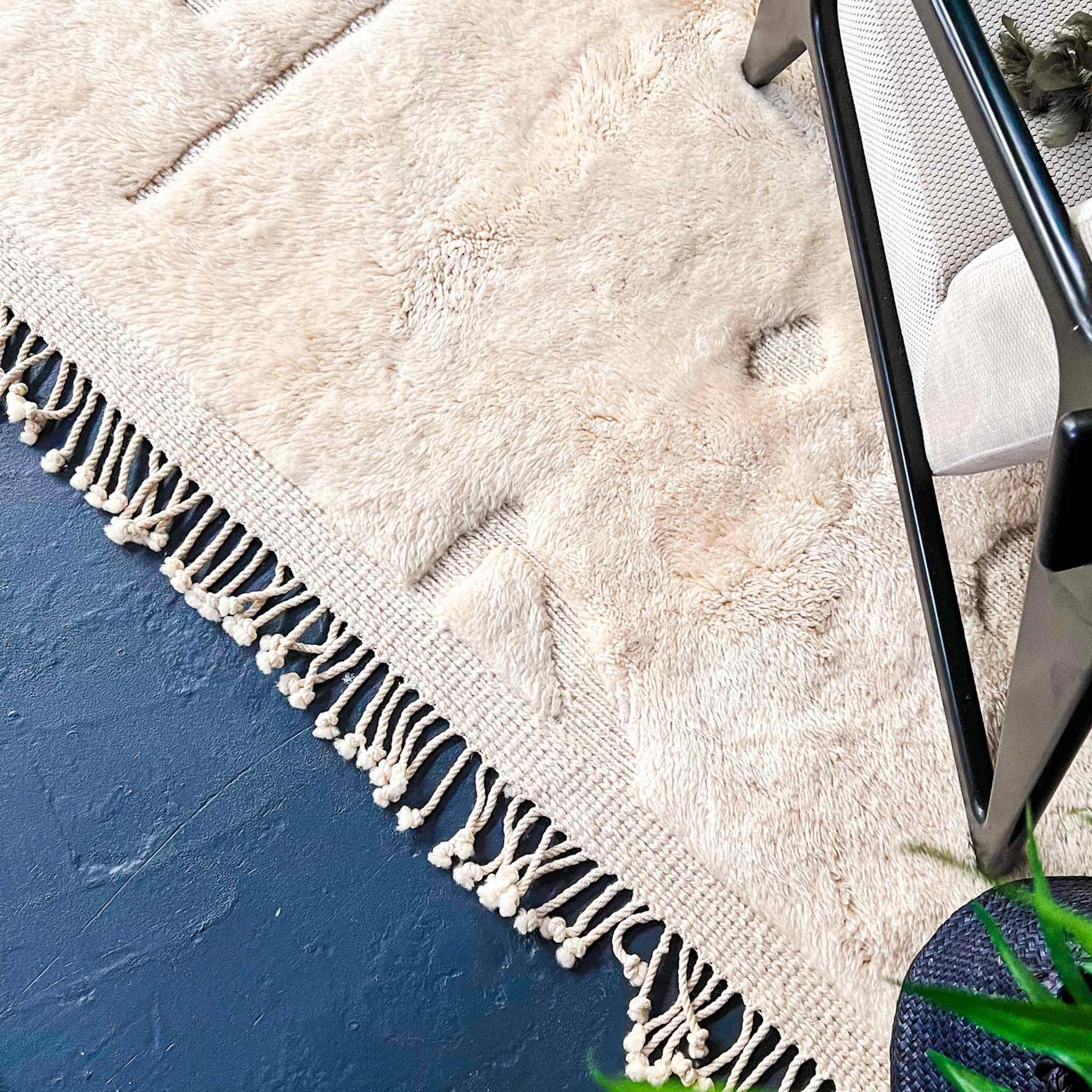 Ettilux handmade Moroccan rug styled in a considered interior