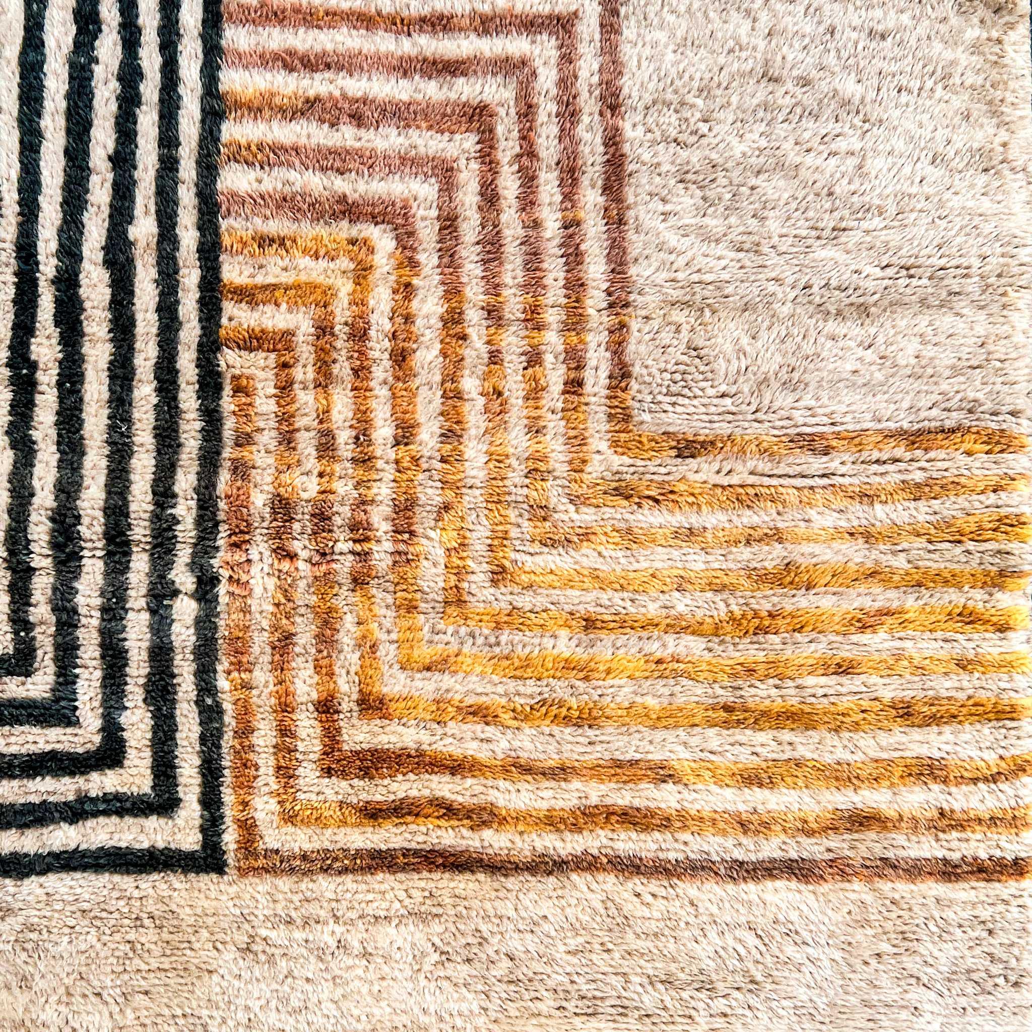 Ettilux handmade Moroccan rug styled in a considered interior