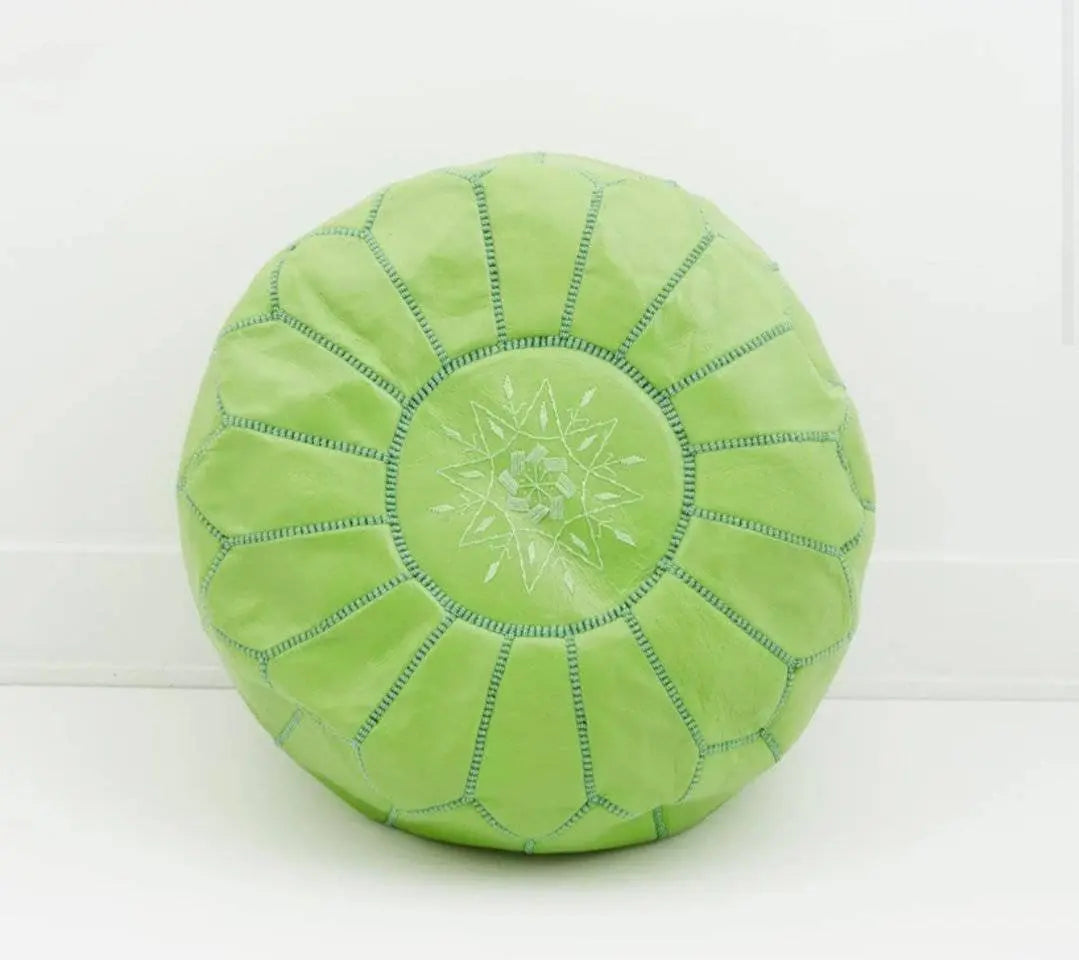 Lime Green Pouf - Ettilux Home