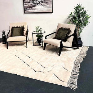 Houria Beni Mrirt Moroccan Rug 7.9 X 9.8 ft / 242 X 301 cm - Ettilux Home