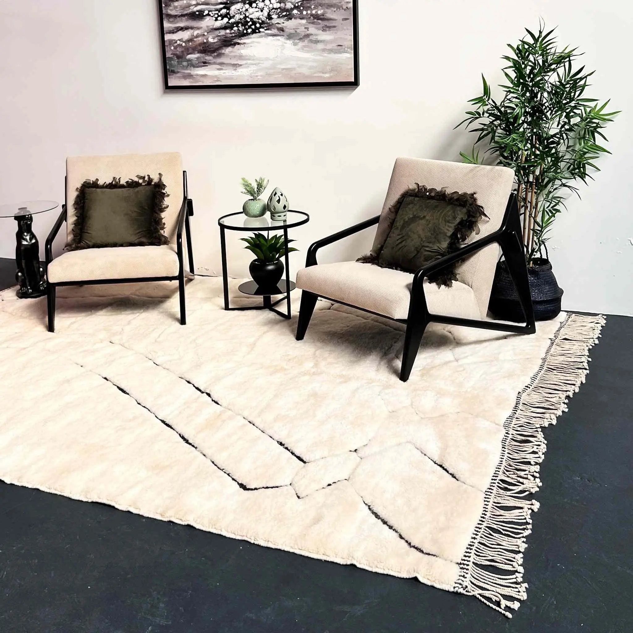 Houria Beni Mrirt Moroccan Rug 7.9 X 9.8 ft / 242 X 301 cm - Ettilux Home