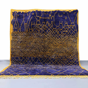 Lyra Luxury Beni Mrirt Moroccan Rug 8.2 X 9.8 ft / 252 X 301 cm - Ettilux Home