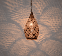 Thumbnail for Moroccan bronze pendant light, moroccan lamp, pendant lighting, moroccan pendant light, moroccan suspension - Ettilux Home