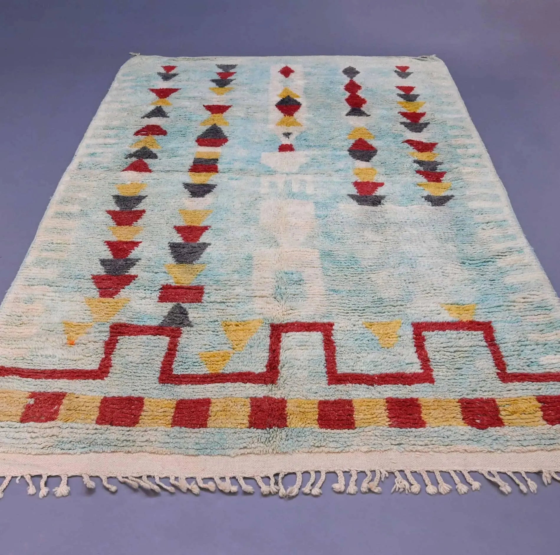 Moroccan Vintage Rug 6.8 x 10.3 feet - Ettilux Home