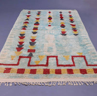 Thumbnail for Moroccan Vintage Rug 6.8 x 10.3 feet - Ettilux Home