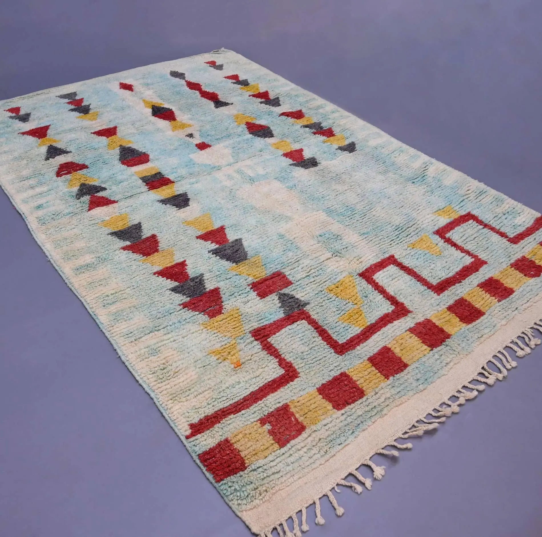 Moroccan Vintage Rug 6.8 x 10.3 feet - Ettilux Home