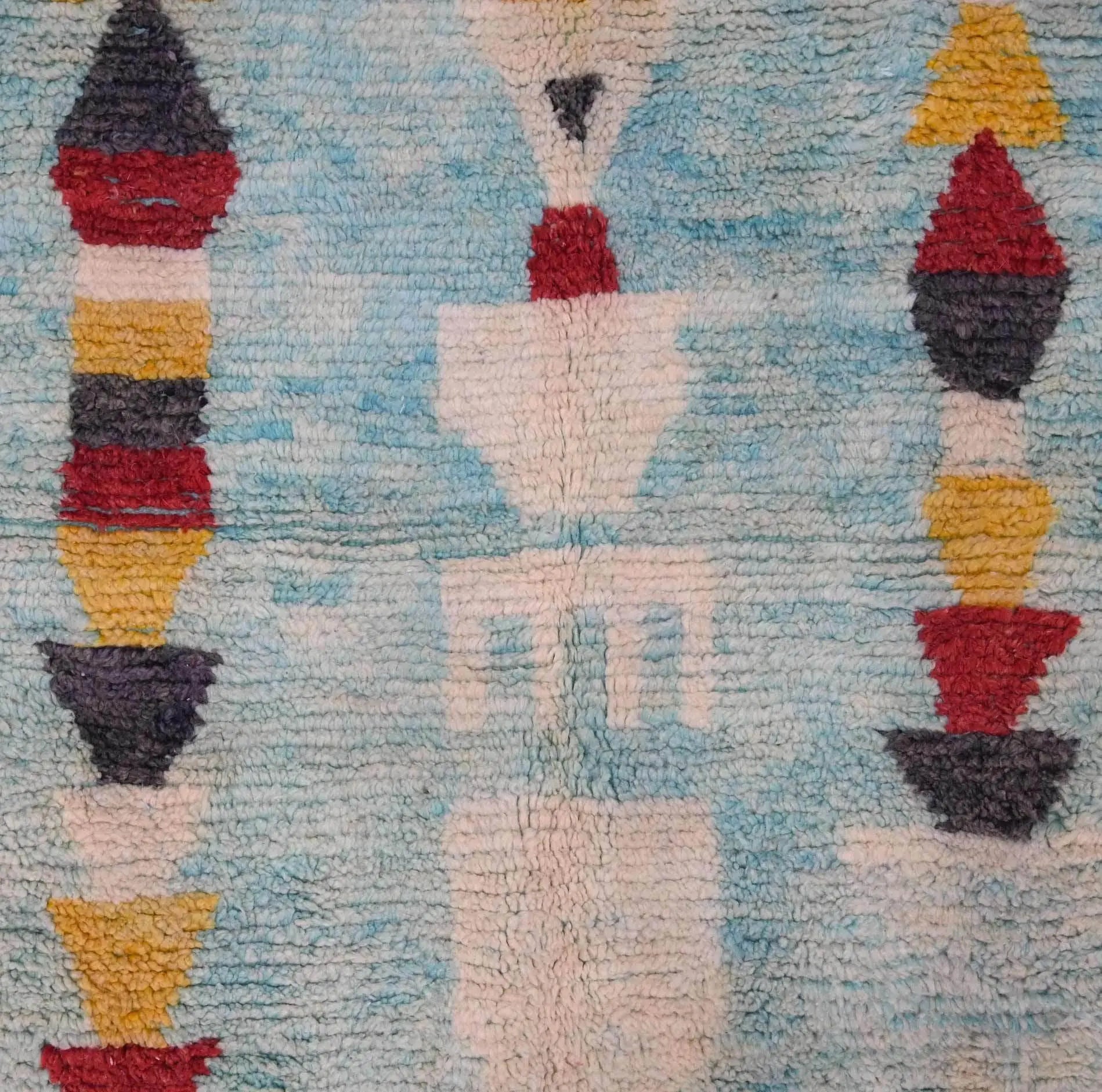 Moroccan Vintage Rug 6.8 x 10.3 feet - Ettilux Home
