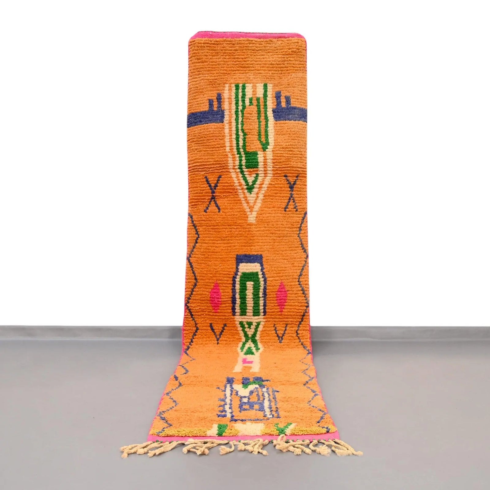 Moroccan Vintage Runner Rug 2.3 x 10.3 feet - Ettilux Home