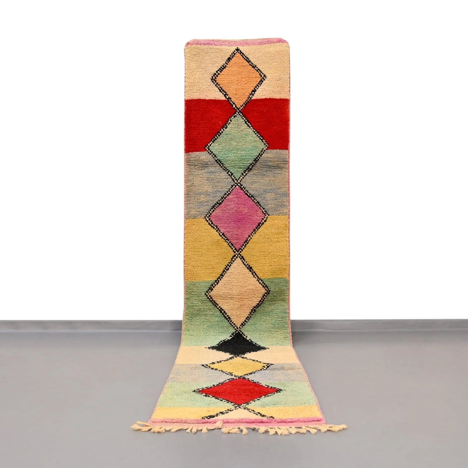 Moroccan Vintage Runner Rug 2.3 x 11.7 feet - Ettilux Home