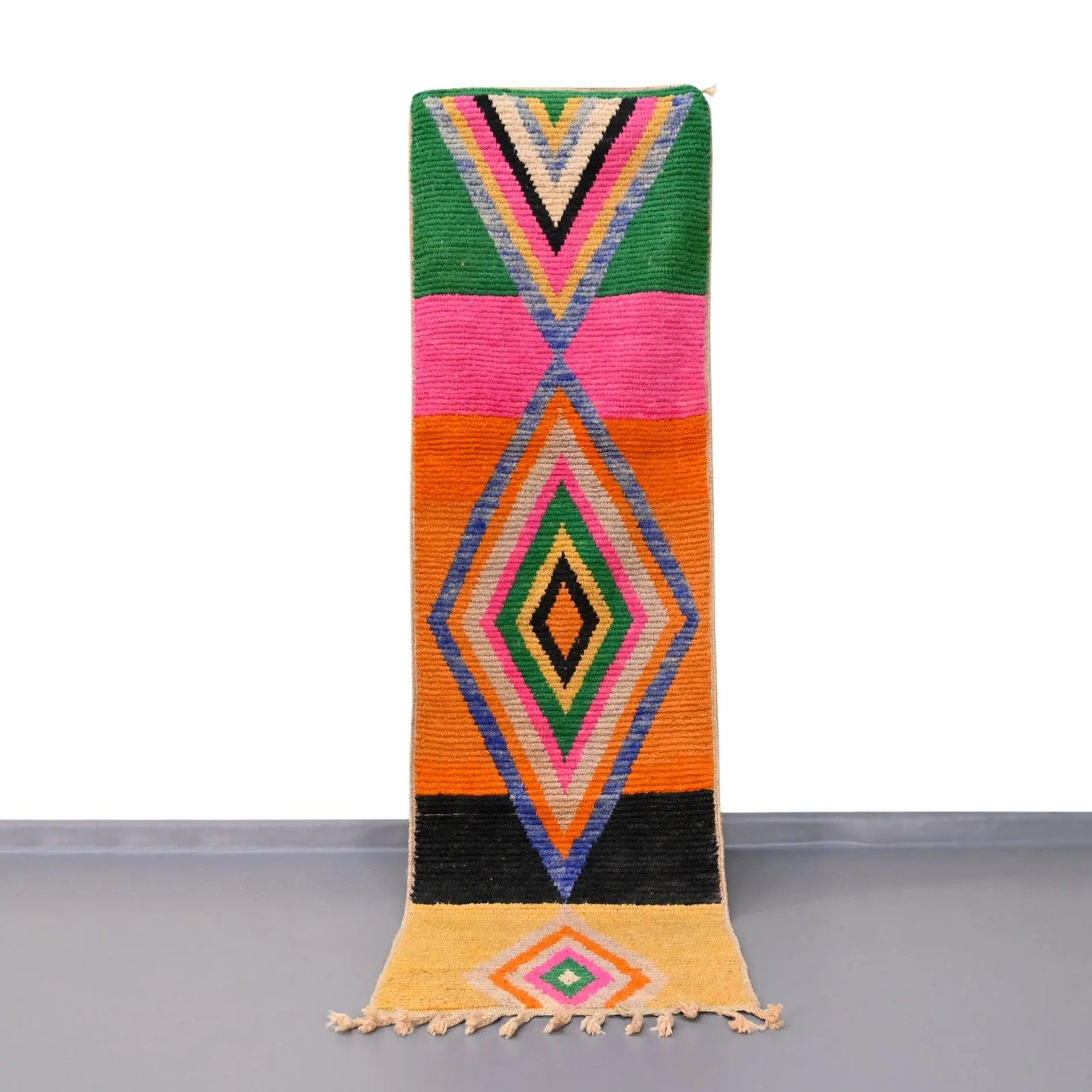 Moroccan Vintage Runner Rug 2.3 x 8.2 feet / 72 x 252 cm - Ettilux Home