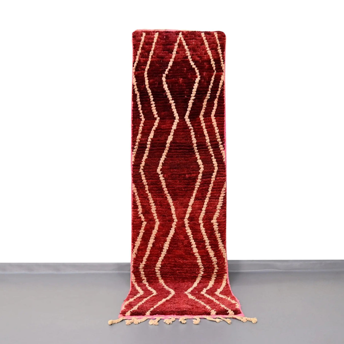 Moroccan Vintage Runner Rug 2.3 x 8.3  feet