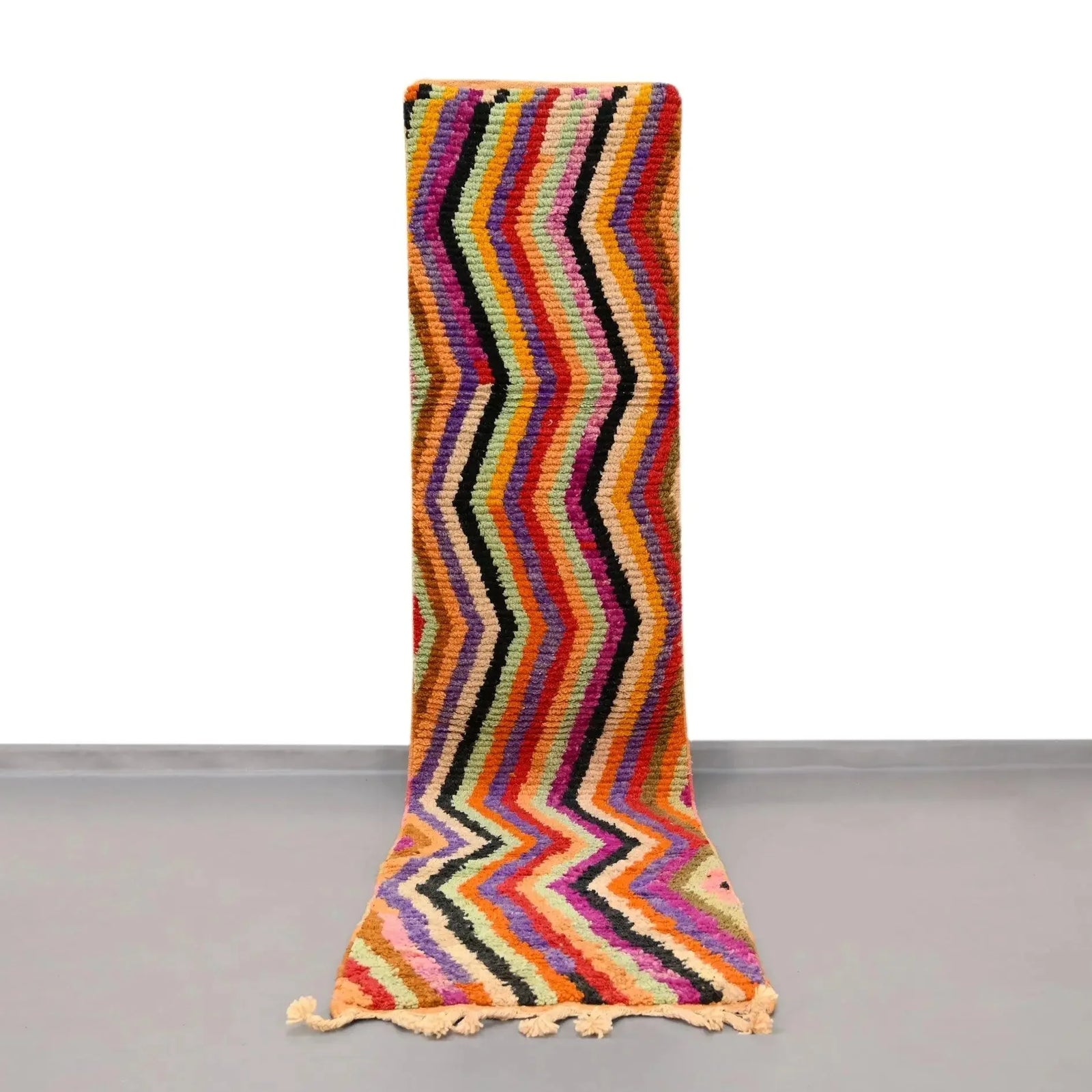 Moroccan Vintage Runner Rug 2.4 x 10.7 feet Ettilux Home