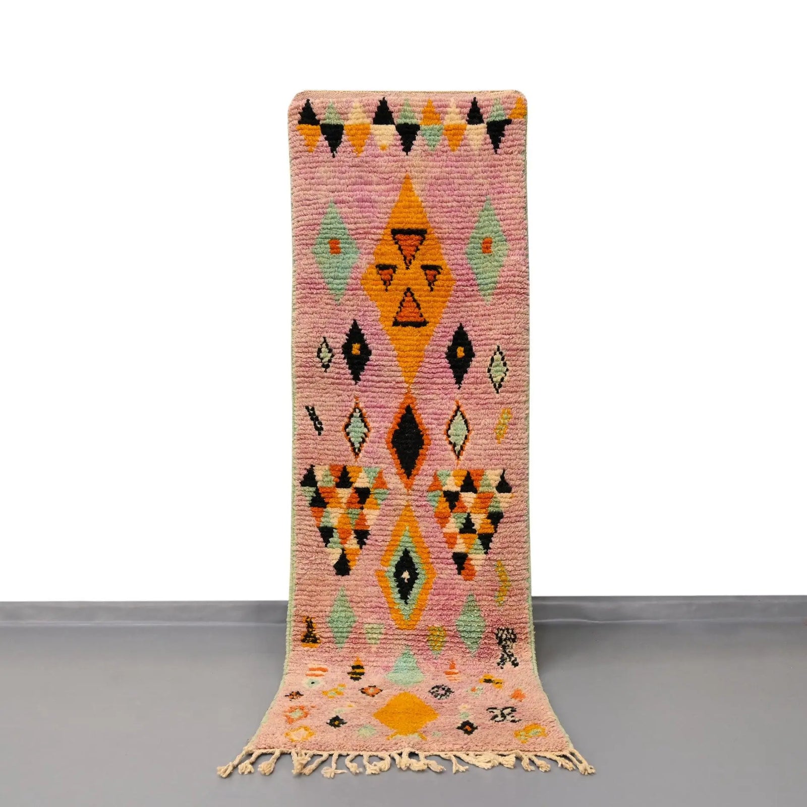 Moroccan Vintage Runner Rug 2.4 x 7.9 feet / 73 x 243 cm - Ettilux Home
