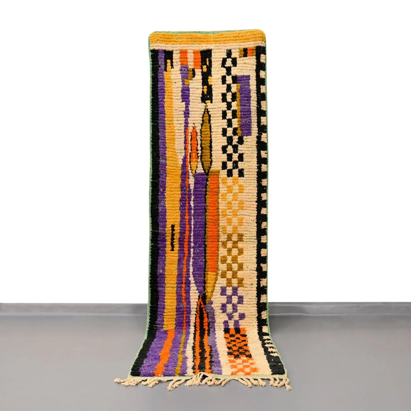 Moroccan Vintage Runner Rug 2.4 x 8.5 feet / 73 x 260 cm - Ettilux Home