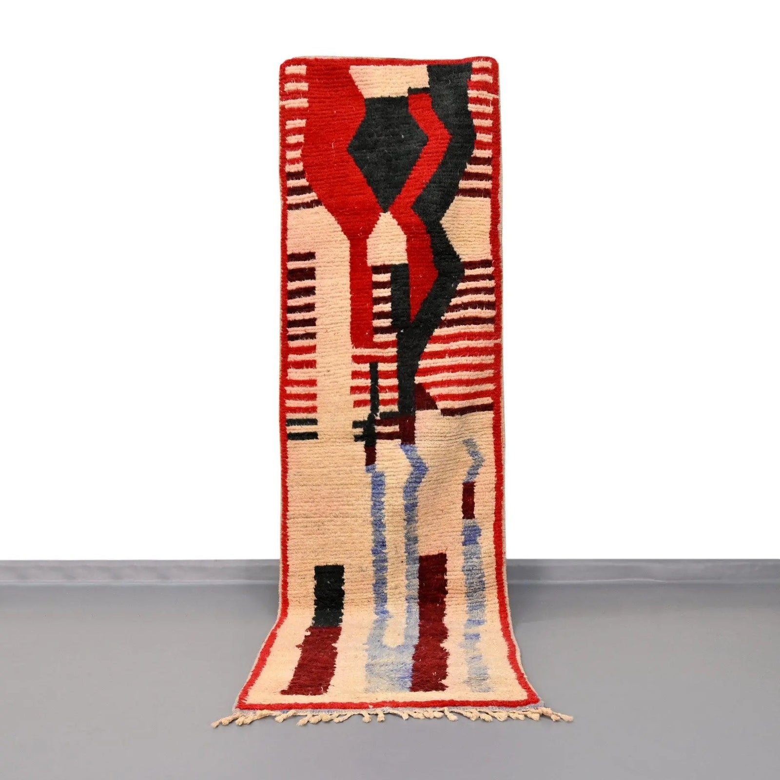 Moroccan Vintage Runner Rug 2.4 x 8.6 feet / 73 x 264 cm - Ettilux Home