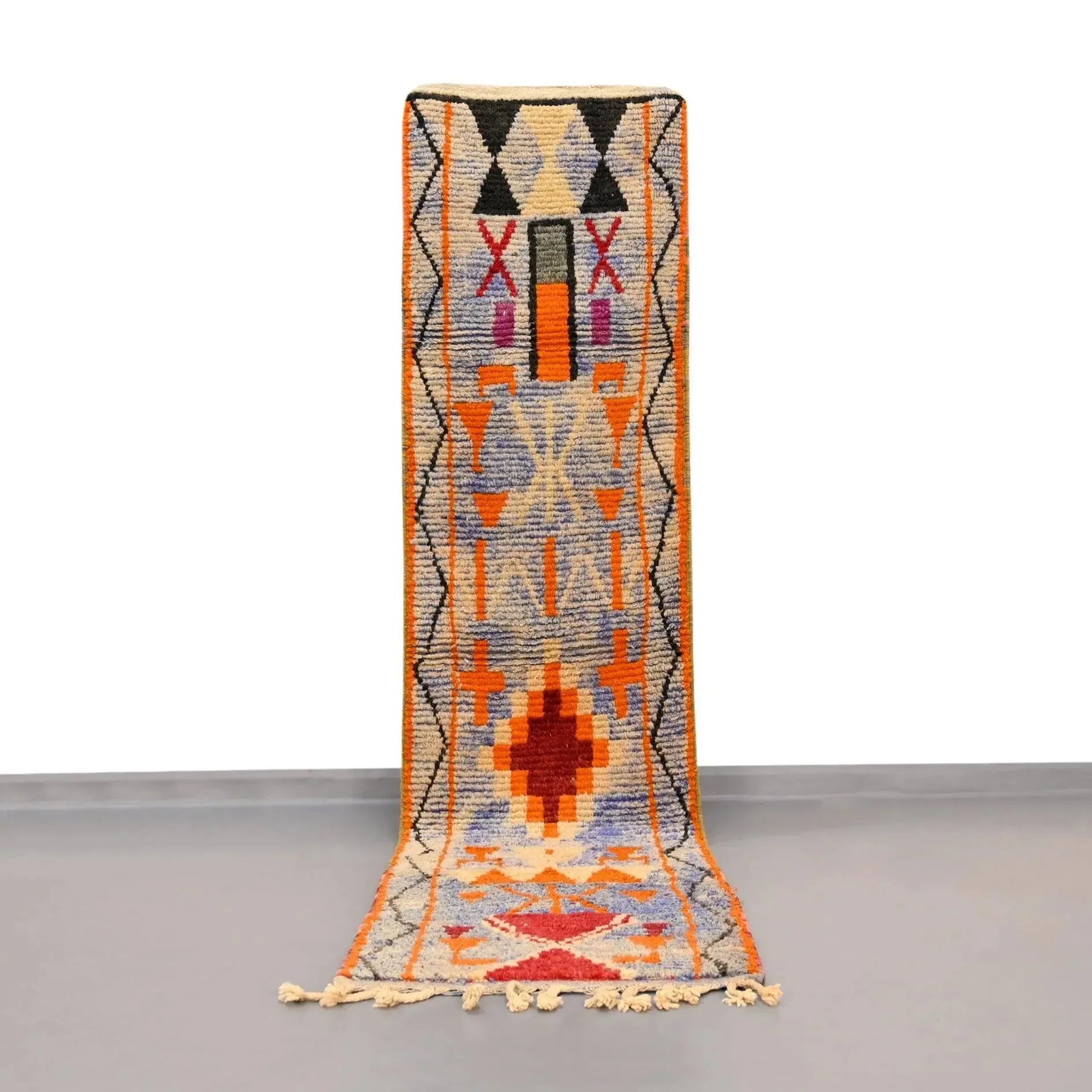 Moroccan Vintage Runner Rug 2.4 x 9.9 feet Ettilux Home