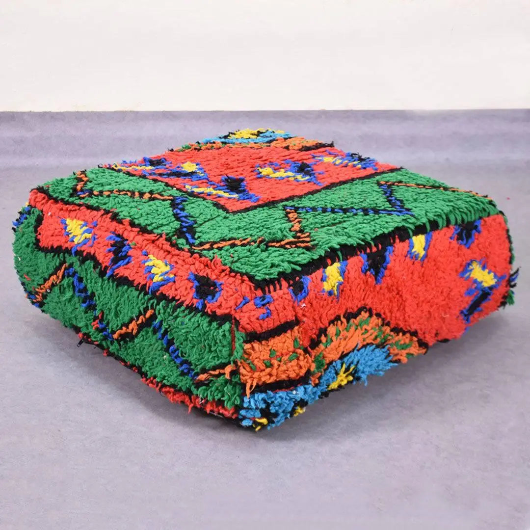 Moroccan Vintage Wool Floor Cushion Cover - Ettilux Home