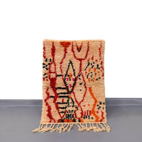 Thumbnail for One of a Kind Wool Moroccan Small Rug 2 x 3.1 Feet / 64 x 97 cm - Ettilux Home