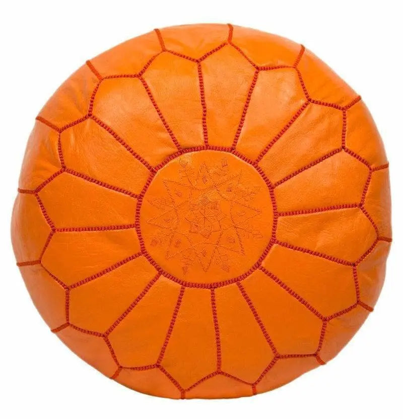 Orange Pouf - Ettilux Home