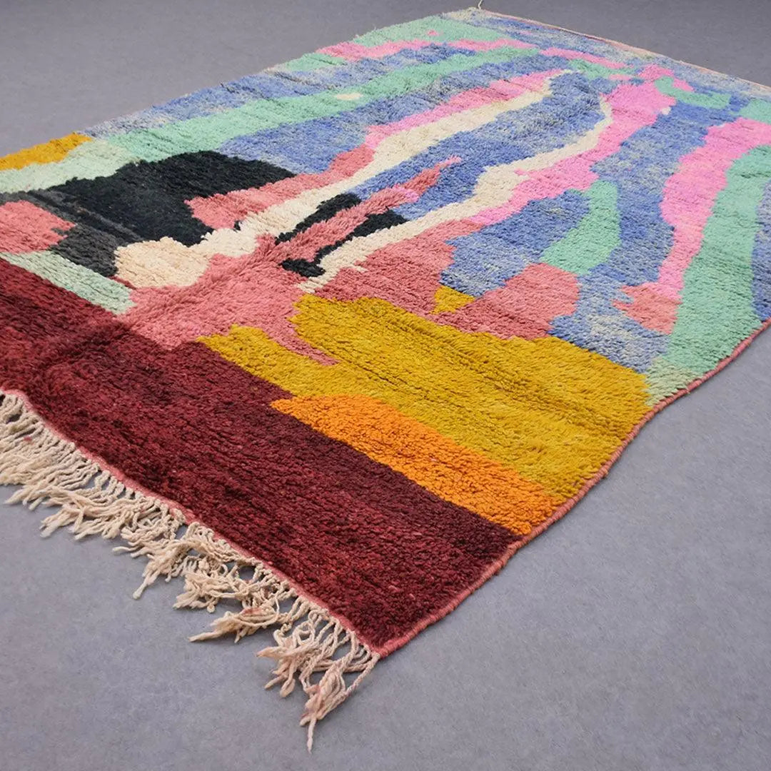 Ettilux handmade Moroccan rug styled in a considered interior