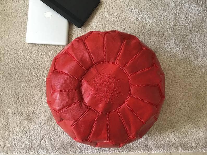 Red Pouf - Ettilux Home