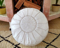 Thumbnail for set of 2 Genuine Leather Poufs - Ettilux Home