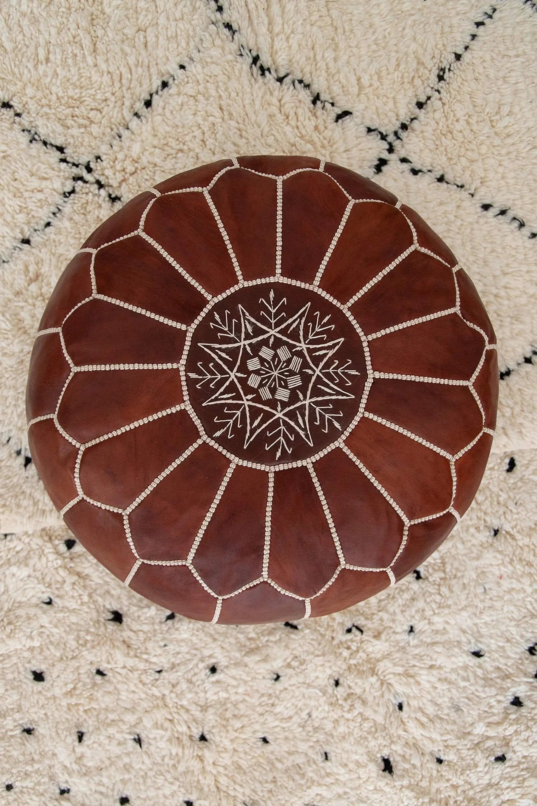 Set of 4 Genuine Poufs - Ettilux Home