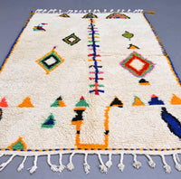 Thumbnail for Traditional Berber / Original Azilal Rug 4.3 x 7.4 ft - Ettilux Home