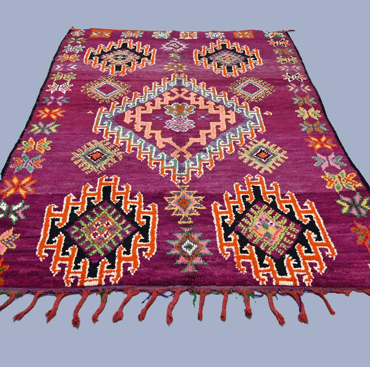 Vintage Moroccan Abstract	Rug 5.2 x 8.7 ft / 160 x 267 cm - Ettilux Home
