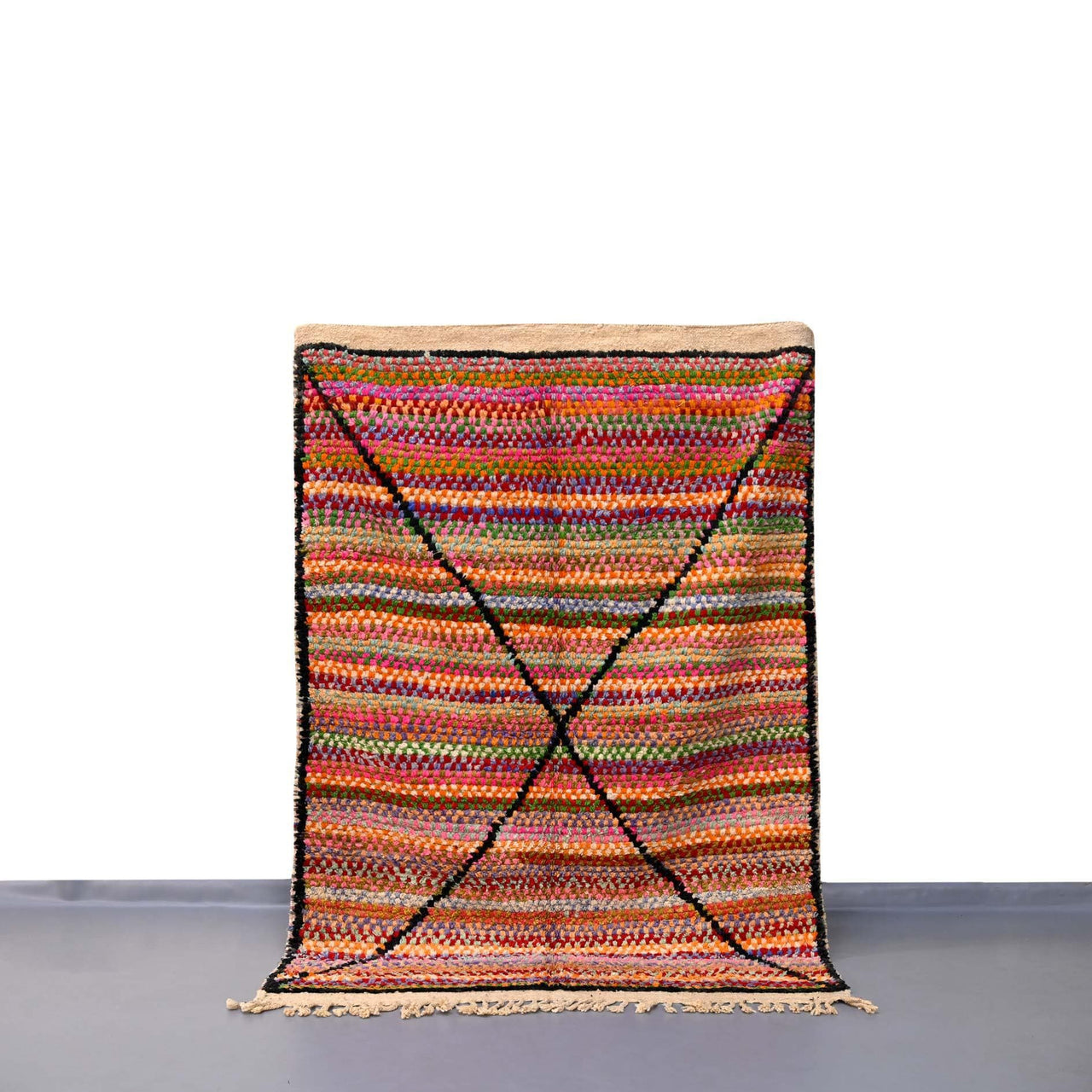 Vintage Moroccan Rug 4.9 x 6.9 Feet / 151 x 211 cm - Ettilux Home