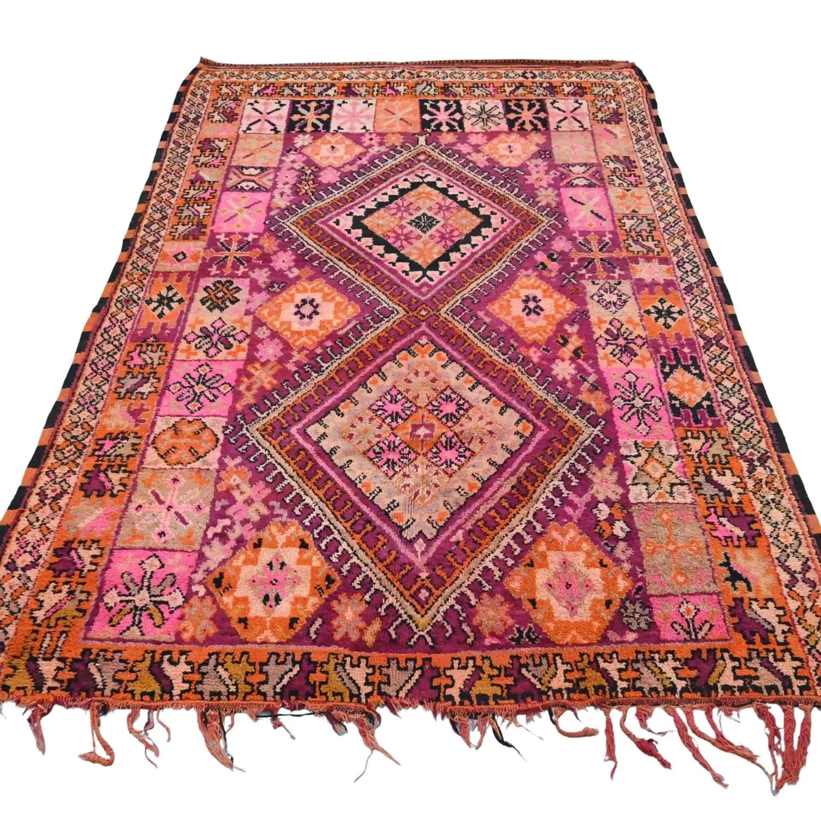 Vintage Moroccan Rug 5.9 x 9 feet / 180 x 276 cm - Ettilux Home