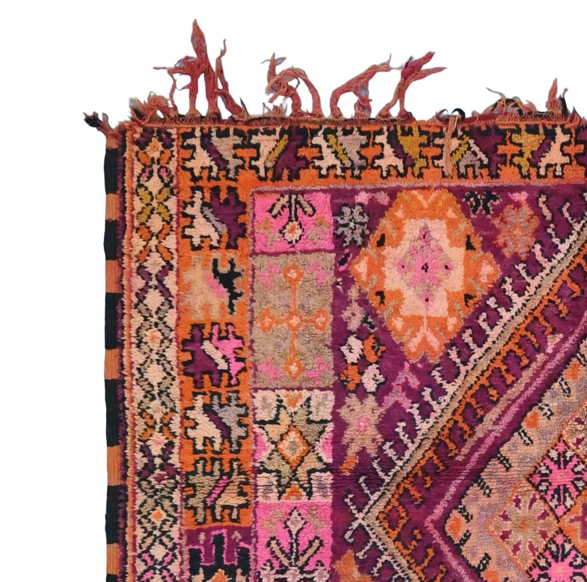 Vintage Moroccan Rug 5.9 x 9 feet / 180 x 276 cm - Ettilux Home